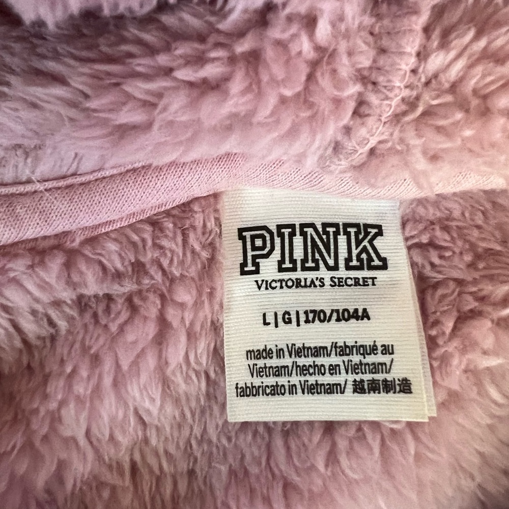 Victoria's Secret Pink Fleece Quarter Zip Hoodie - Picture 5 of 5